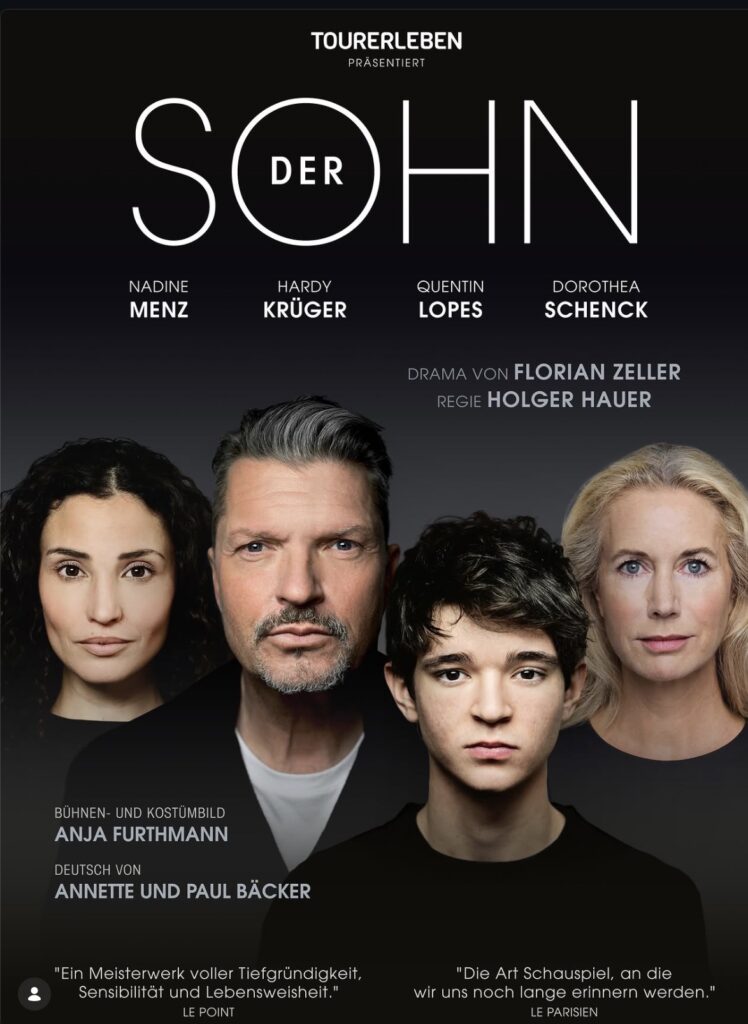Plakat „Der Sohn“ mit Nadine Menz, Hardy Krüger, Quentin Lopes und Dorothea Schenck